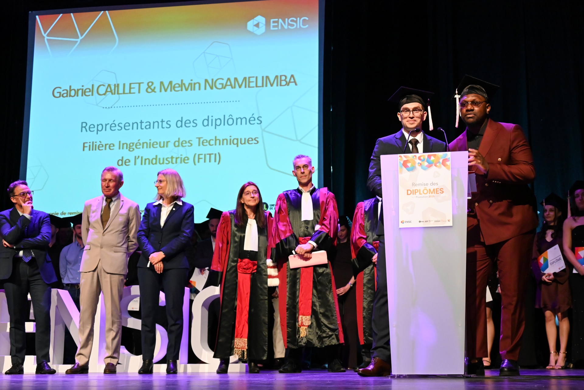 Prise de parole des représentants des diplômes FITI.